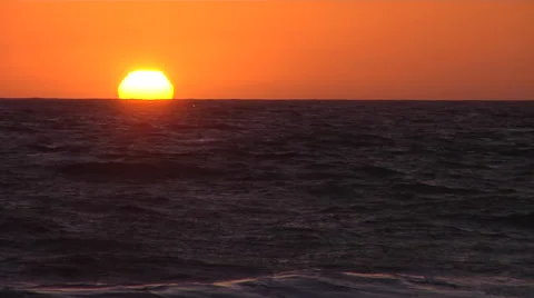 Sunset at the Beach Stock Footage 41380811