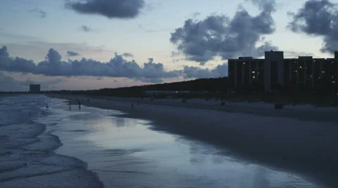 Sunset at the beach Stock Footage 42009433