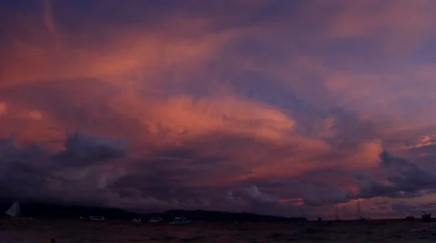 Sunset on the beach Video stock 64053851