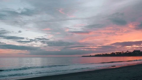 Sunset At The Beach Video stock 71942956