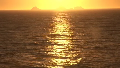 Sunset At The Beach Stock Footage 78119007