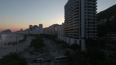 Sunset on the beach Stock Footage 81134817