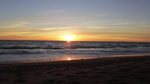 Sunset beach Stock Footage 82549869