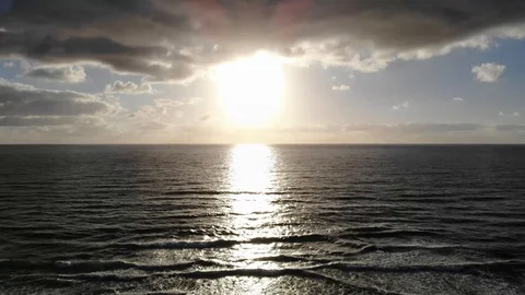 Sunset at the beach Stock Footage 88239858