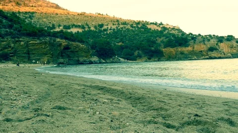 Sunset on the beach. Vídeos de archivo 116828317