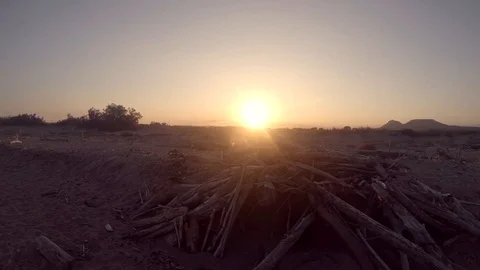 Sunset at the beach Video stock 118309665