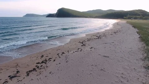 Sunset on the beach Video stock 128983256