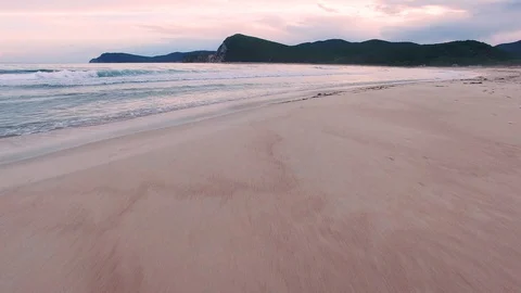 Sunset on the beach Video stock 128984881