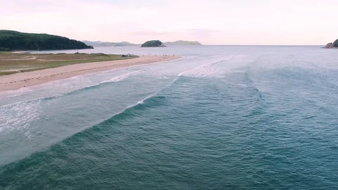 Sunset on the beach Video stock 128985858