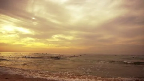 Sunset Beach Stock Footage 134507308