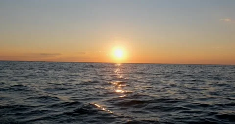 Sunset on the beach Stock Footage 134689116