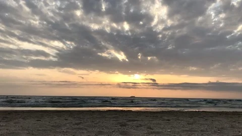 Sunset beach Stock Footage 139991466