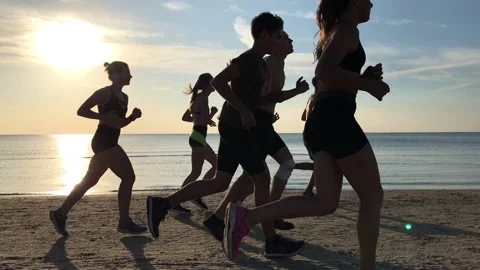 Sunset beach Stock Footage 140622046