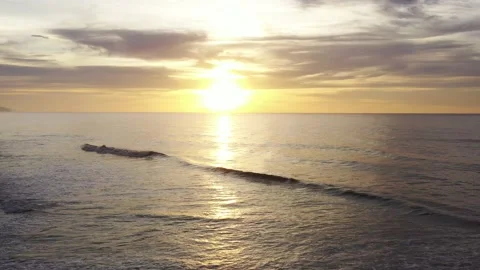 Sunset on the beach Stock Footage 146695551