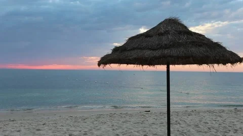 Sunset on a beach Stock Footage 150679450