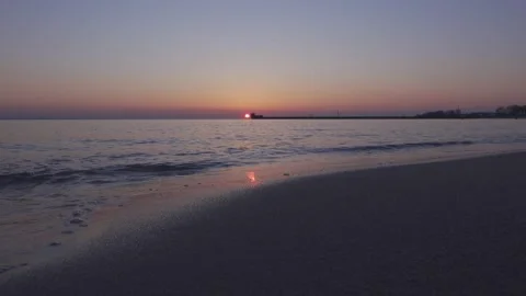 Sunset at the beach Stock Footage 152738282