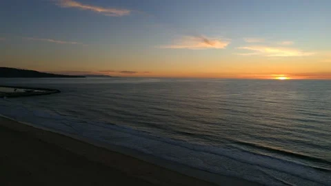 Sunset at the beach Stock Footage 160558959