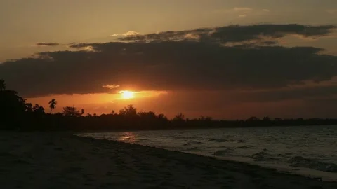 Sunset Beach Stock Footage 162775372