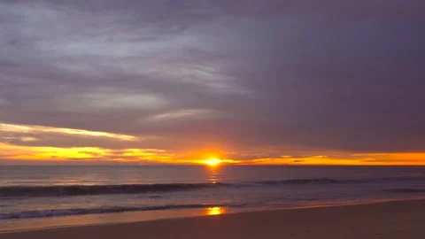 Sunset at the beach	 Stock Footage 172386075