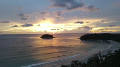 Before sunset at the beach Stock Footage 194379714