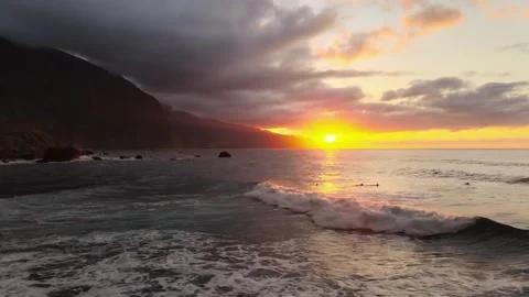 Sunset on the beach Video stock 202603302