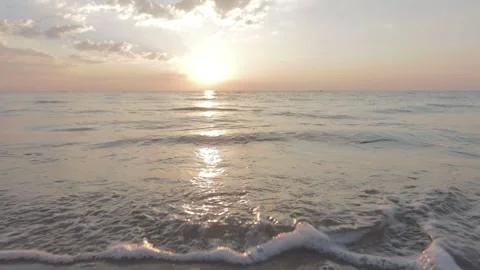 Sunset on the beach Stock Footage 208659277