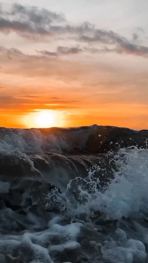 Sunset on the beach... Stock Footage 211715266