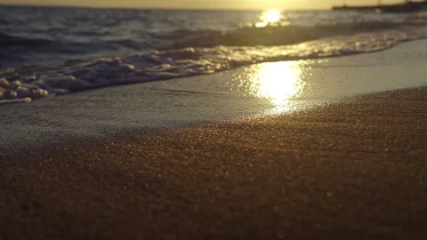 Sunset on the beach Video stock 212974981