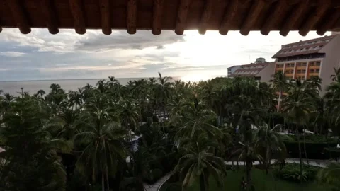 Sunset at the beach Stock Footage 218973275