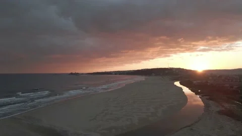 Sunset on the beach Stock Footage 220199462