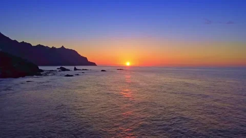 Sunset on the beach Video stock 220238534