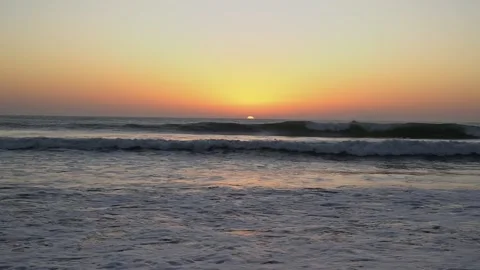 Sunset from the beach Stock Footage 220527432