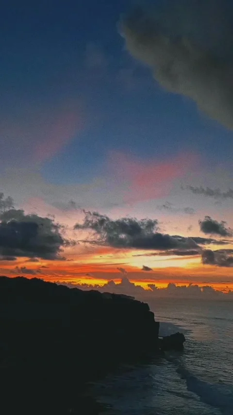 Sunset on the beach Stock Footage 230119230