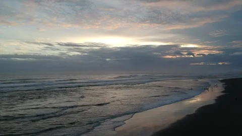 Sunset on the beach Stock Footage 240818409