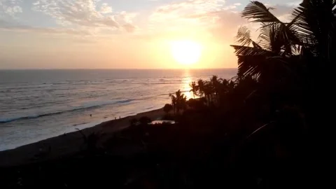 SUNSET ON BEACH Stock Footage 242762197