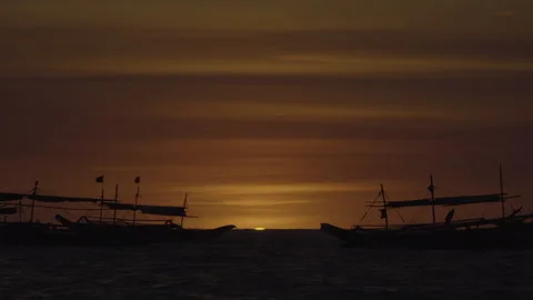Sunset beach Stock Footage 248883794