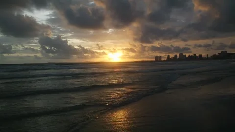 Sunset in the beach Stock Footage 249018823