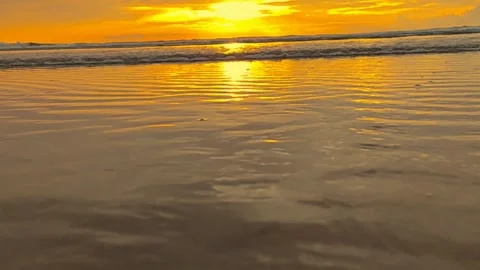 SUNSET ON THE BEACH Stock Footage 249494971