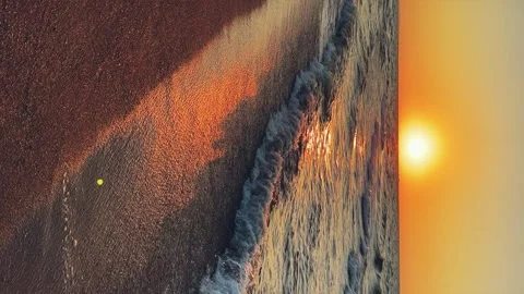 Sunset on the beach  Stock Footage 260415740