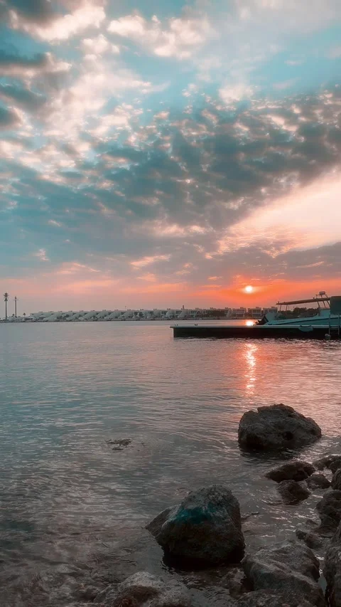 Sunset Beach Stock Footage 261571891