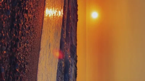 Sunset on the beach Stock Footage 262616042