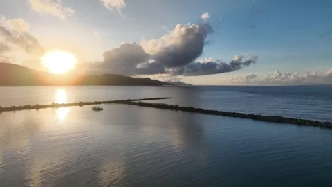 Sunset in Beach Stock Footage 279621080