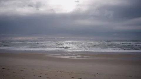 Sunset on a beach Stock Footage 279971643