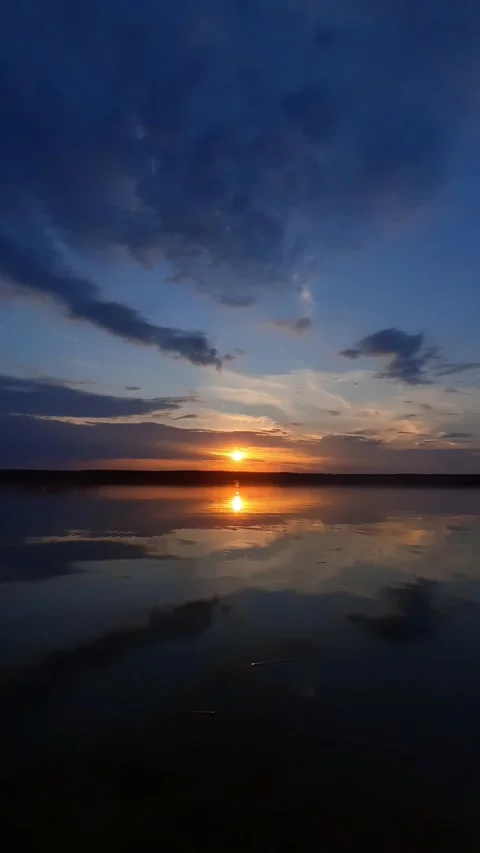 Sunset on the beach Stock Footage 281393332