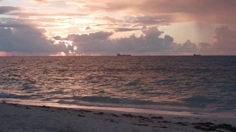 Sunset at the beach Stock Footage 286724771