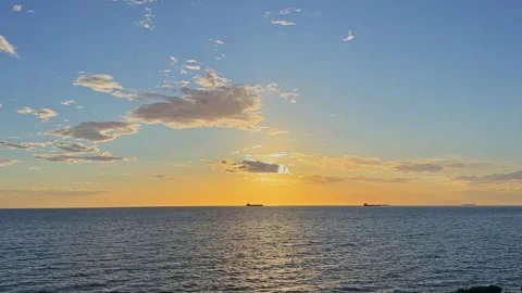 Sunset on the beach Stock Footage 287915874