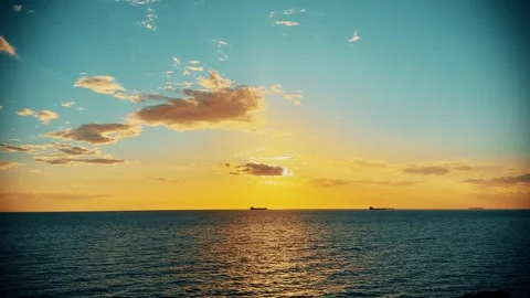 Sunset on the beach 스톡 동영상 287915989