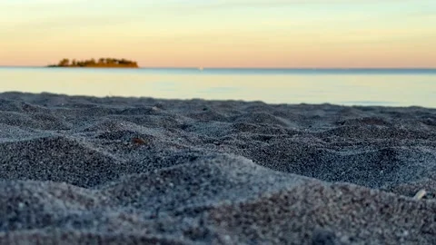 Sunset on the Beach Stock Footage 291298755