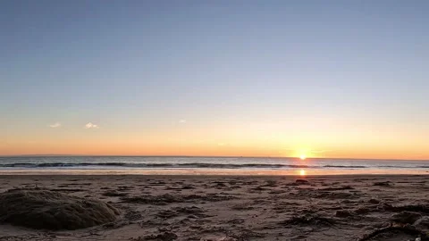 Sunset beach Stock Footage 300195990