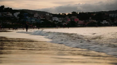 Sunset on the beach Stock Footage 309722659